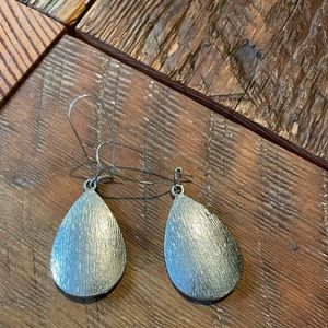 Silver dangling earrings